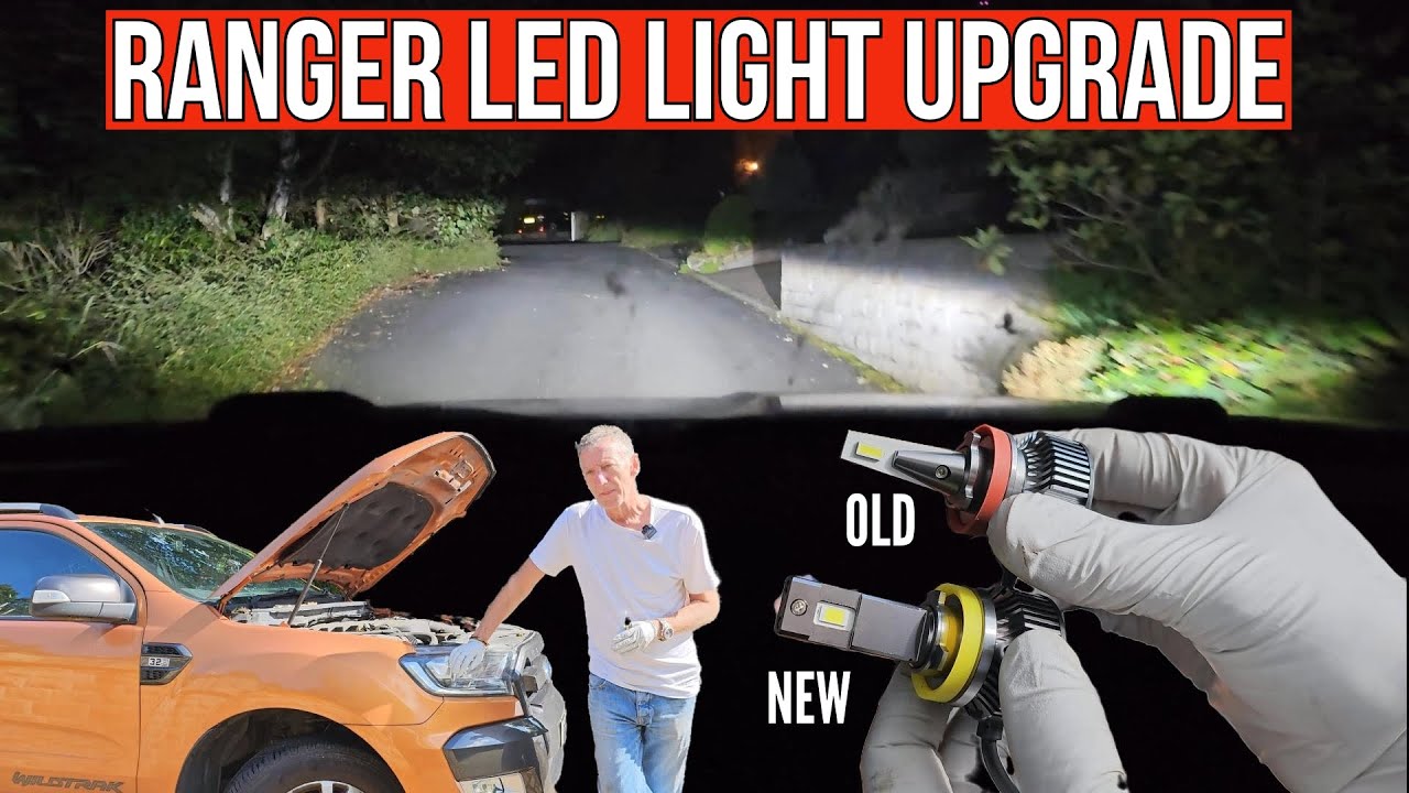 Easily Install Upgraded H11 LED Headlight bulbs in the Ford Ranger