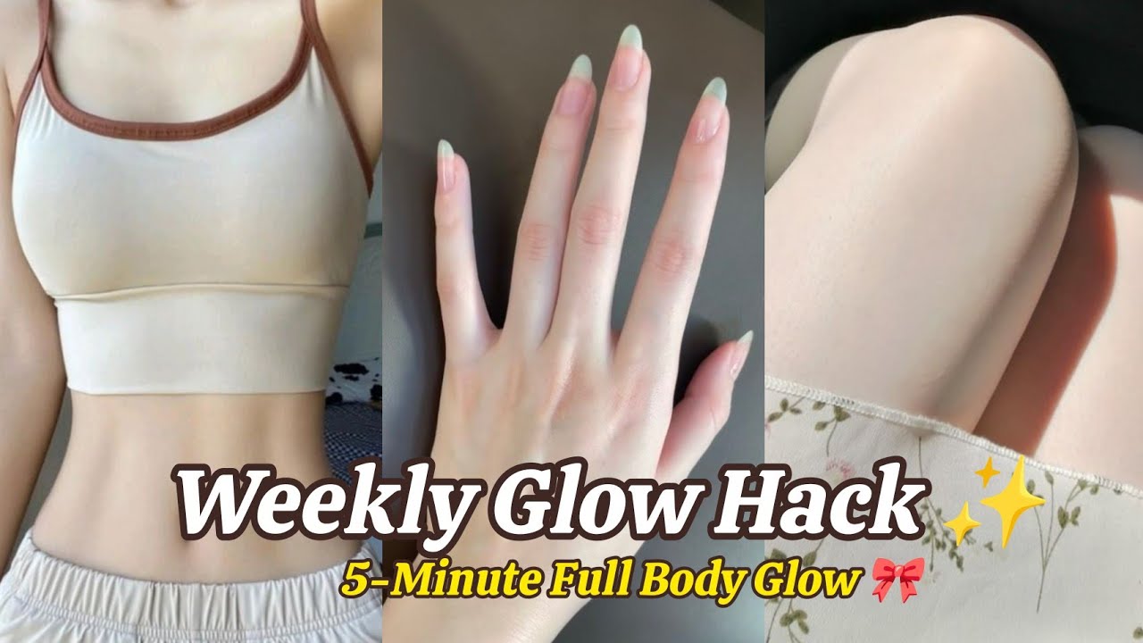 Weekly glow hacks you NEED ✨Do this once a week & thank me later 💆‍♀️💖#Glow #GlowUp #WeeklyGlow
