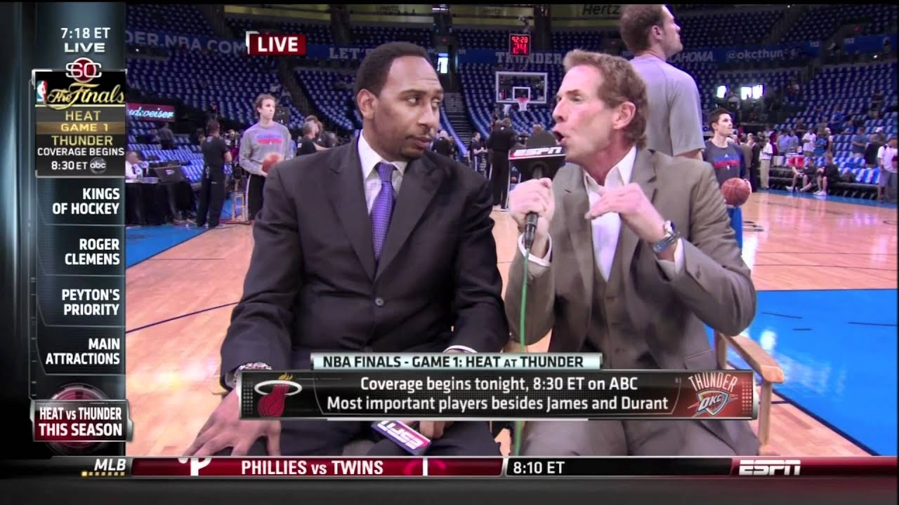 Skip Bayless and Stephen A. Smith Arguing