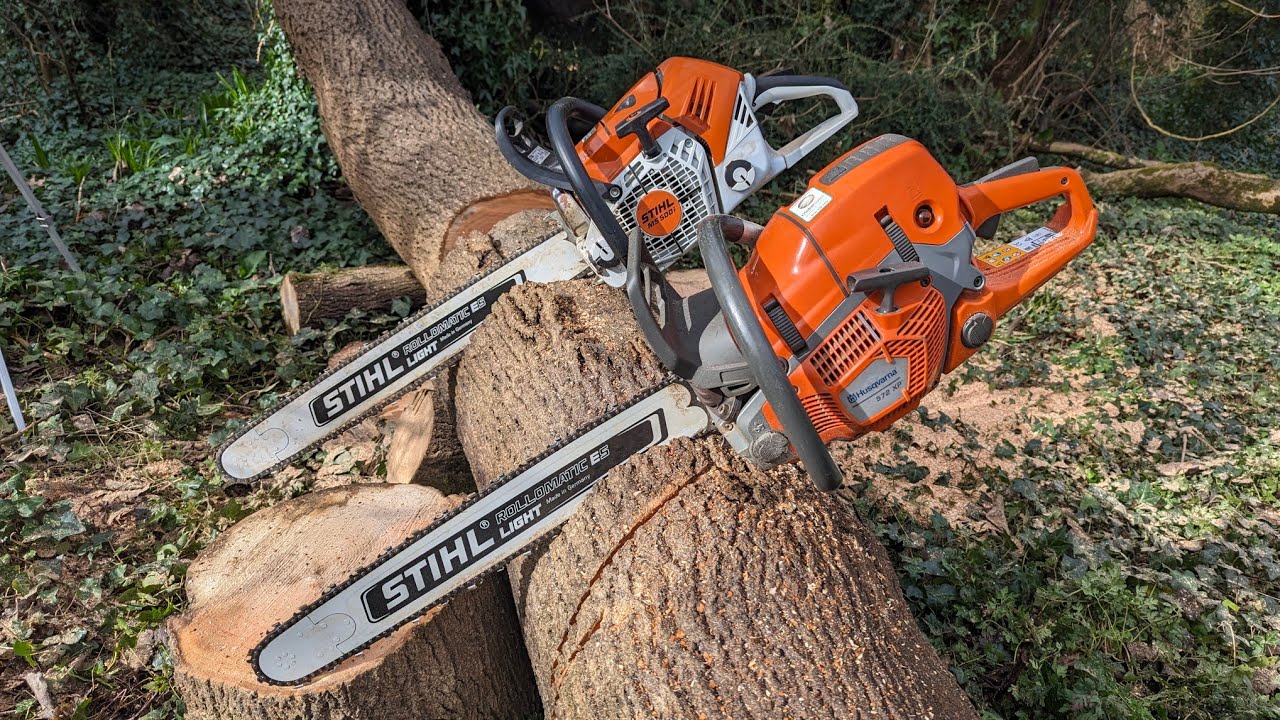 572xp Vs 500i Race! 70cc Husqvarna Vs 80cc Stihl! The best professional chainsaws in 2024?