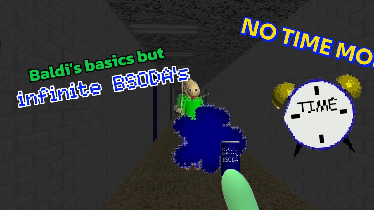 | Baldi's basics but infinite BSODA's | ROBLOX | No time mode |