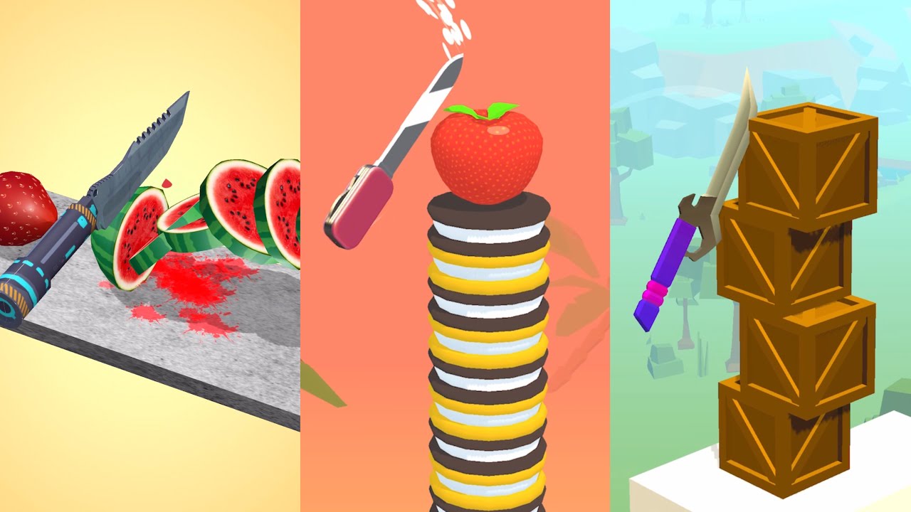 Fruit Slicer vs Slice It All vs Slice Masters Very Satisfying And Relaxing ASMR Slicing Game