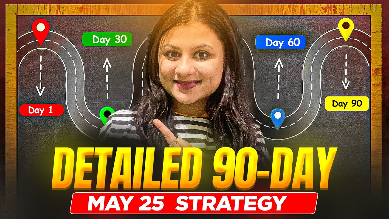 Perfect &ldquo;90 Day&rdquo; Study Plan to Clear May 25 CA exams | 3 Step Guidance | CA Rucha Sarda