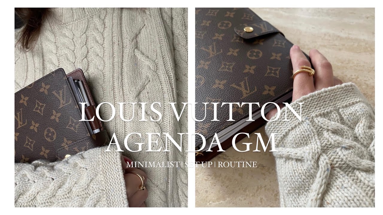AESTHETIC LOUIS VUITTON AGENDA GM SET UP & ROUTINE (DEUTSCH)