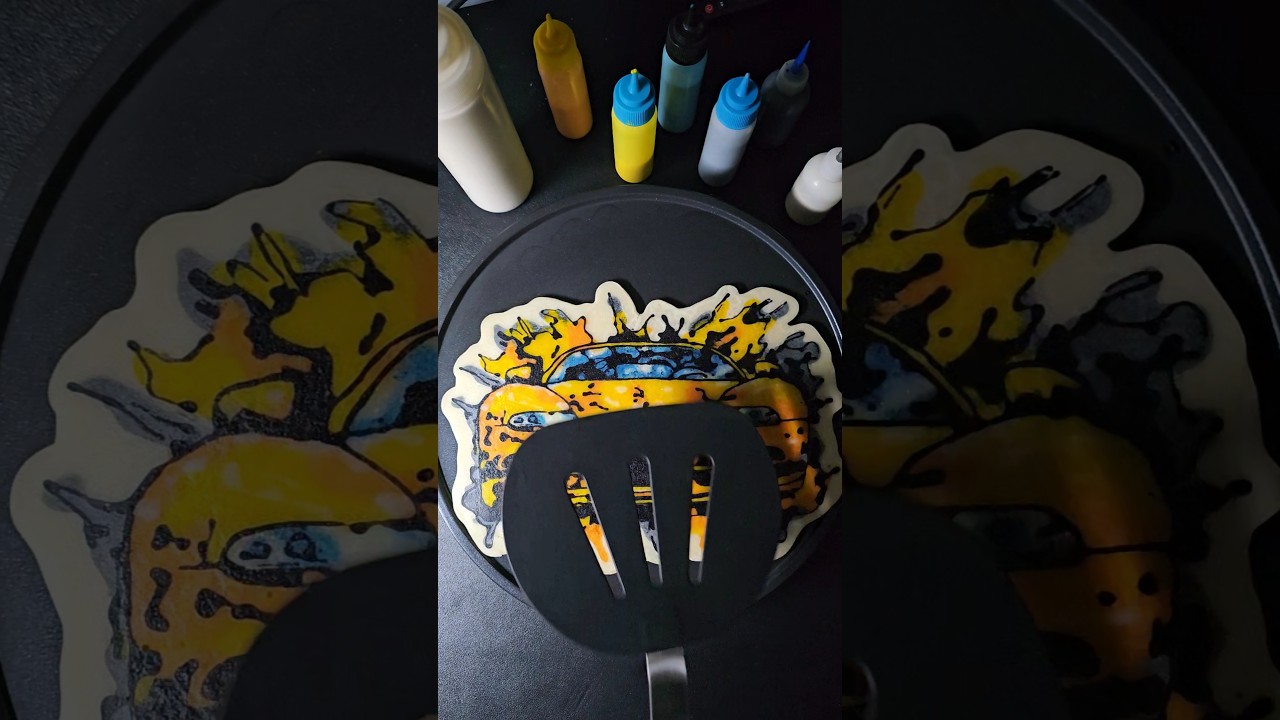 Bugatti Veyron making pancake art #bugatti #bugattiveyron #supercars