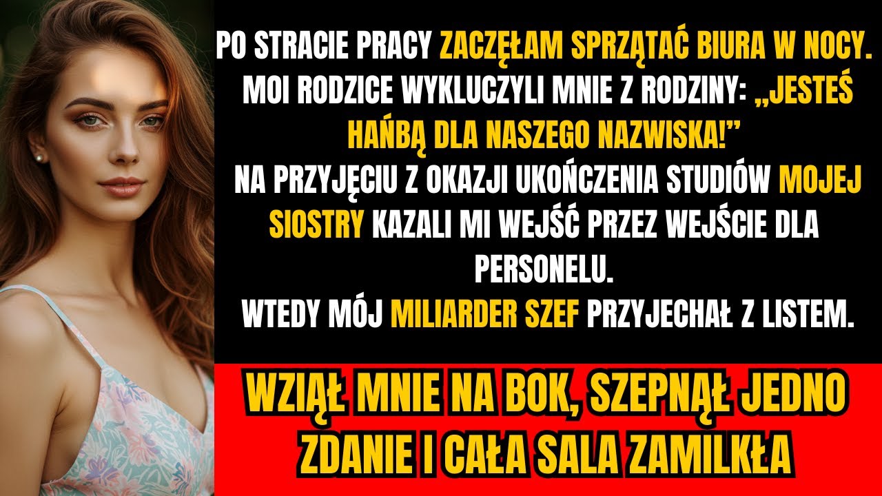 Rodzice mnie upokorzyli za bycie „sprzątaczką” — ale list, który otrzymałam, zmienił wszystko...