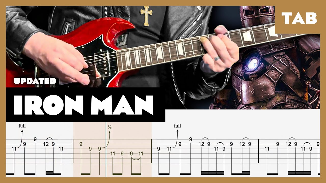 Black Sabbath - Iron Man - Guitar Tab | Lesson | Cover | Tutorial | Remake