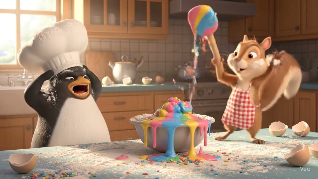 Animated Kitchen Chaos Video Ready