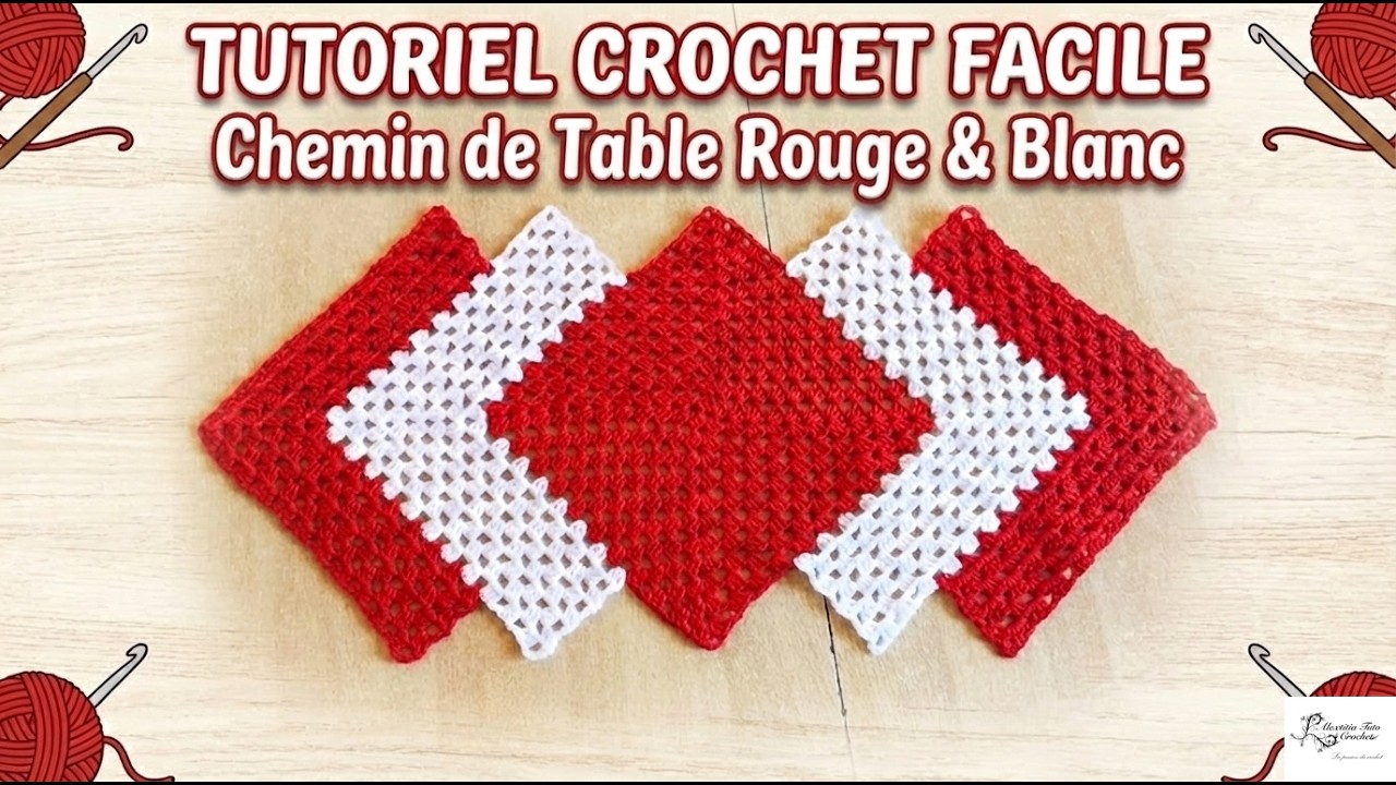 Tuto chemin de table au crochet