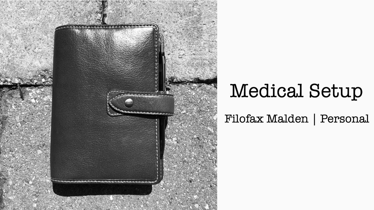 Medical Setup | Filofax Malden | Personal