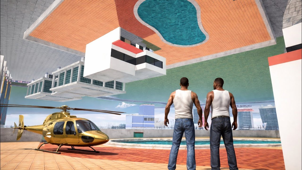 Franklin Stuck In Flipped World In Indian Bikes Driving 3d