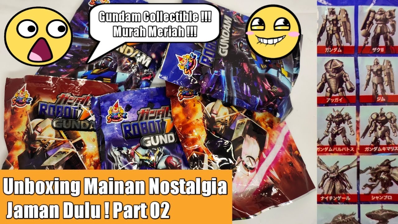 Nostalgia Mainan Jaman dulu ! Part 02 ( Unboxing mainan jadul Gundam Plastic Model Kit 2000an )