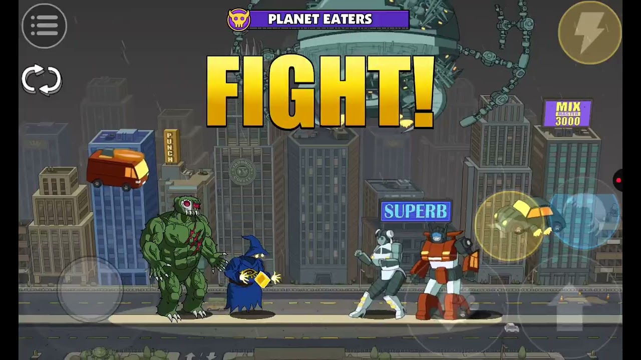 Boss fight planet eaters punch TV