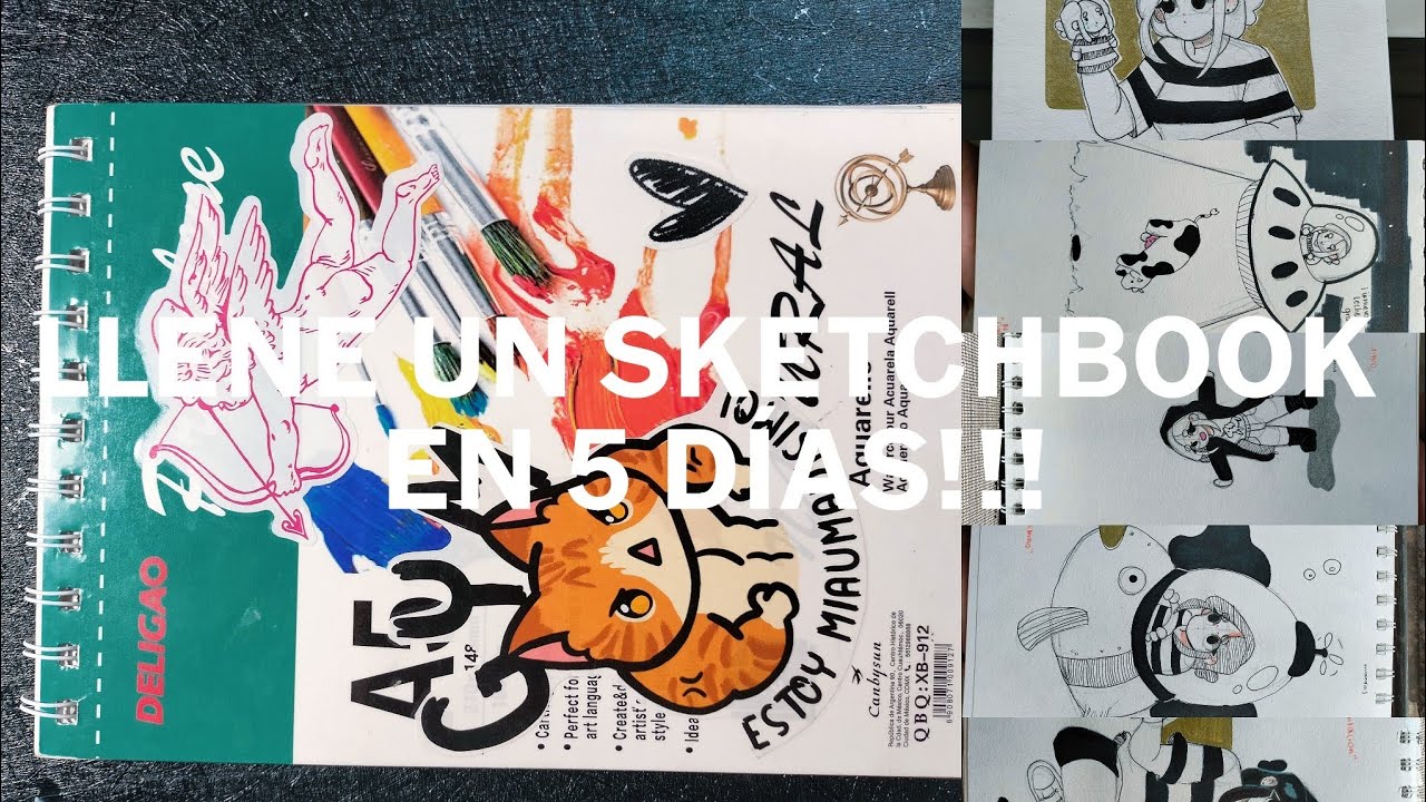 Llene un sketchbook entero en solo 5 d&iacute;as!!!
