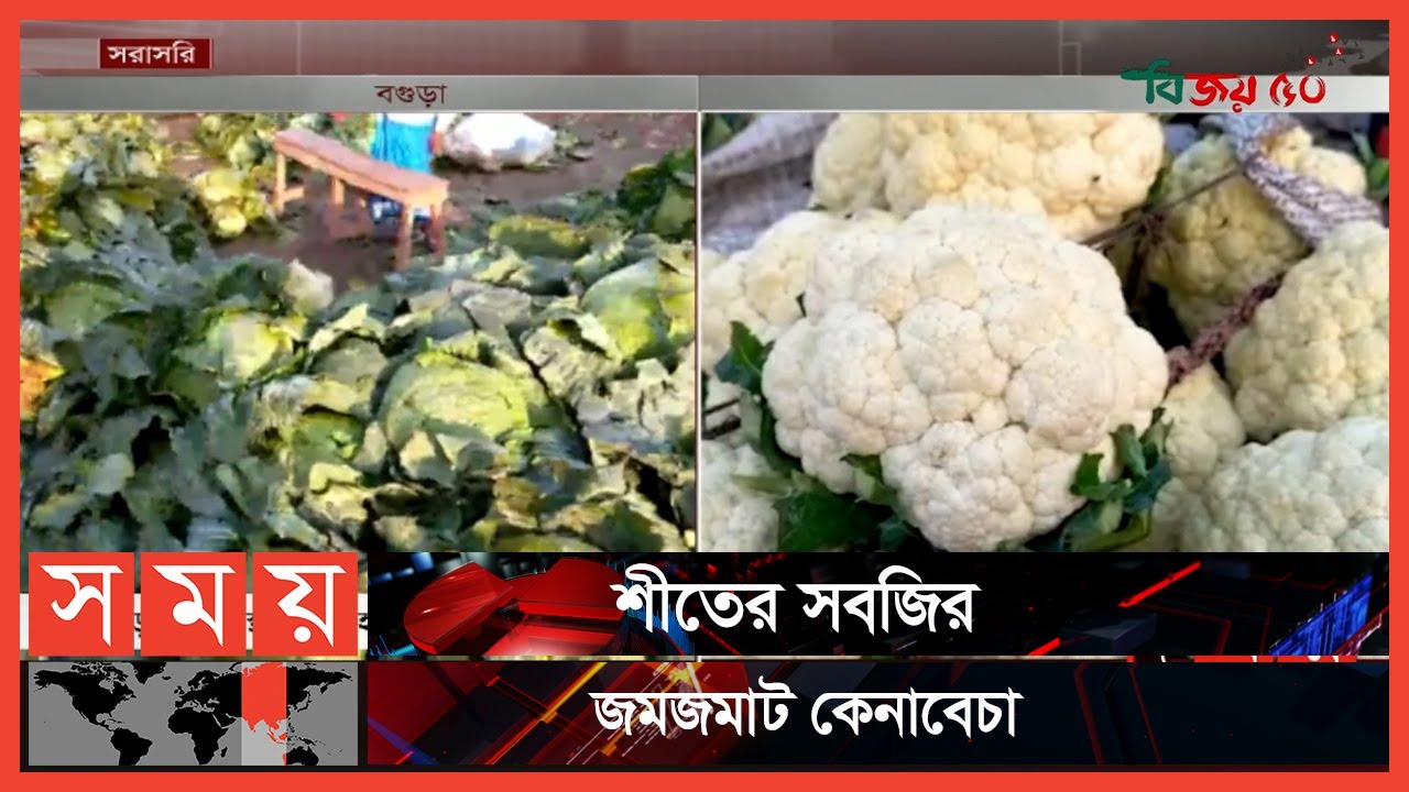 মহাস্থানগড় হাটে শীতকালীন সবজির পসরা | Vegetable Market | Bogura | Business News