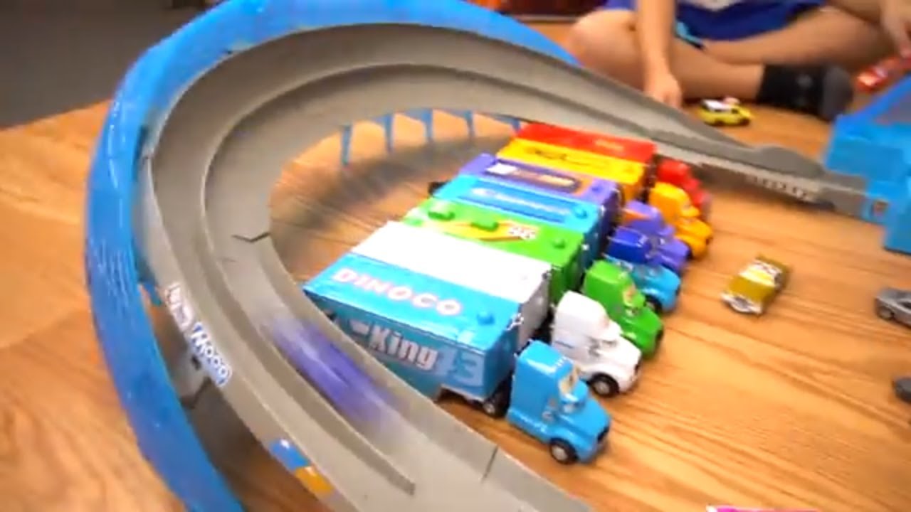 Disney Cars Next Gen Racers take over Jackson Storm Transforming Hauler Gale Beaufort