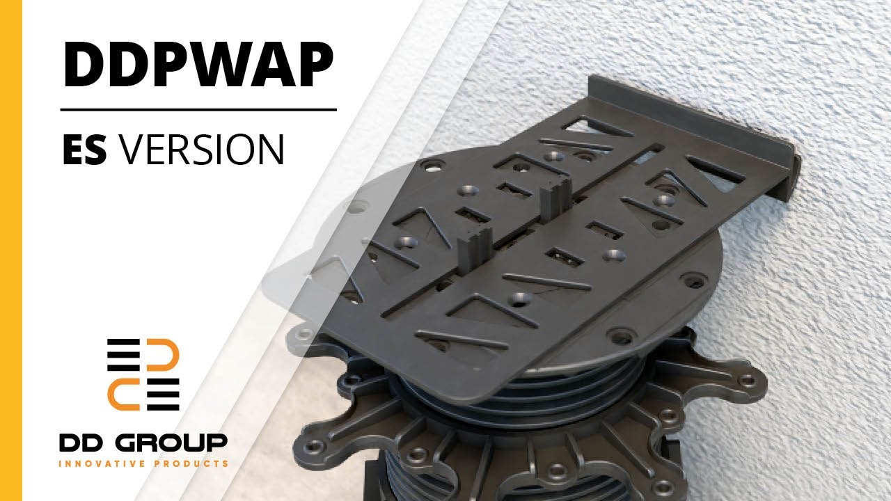 Clip de distancia de pared DDPWAP - instalaci&oacute;n de una terraza ventilada junto a una pared