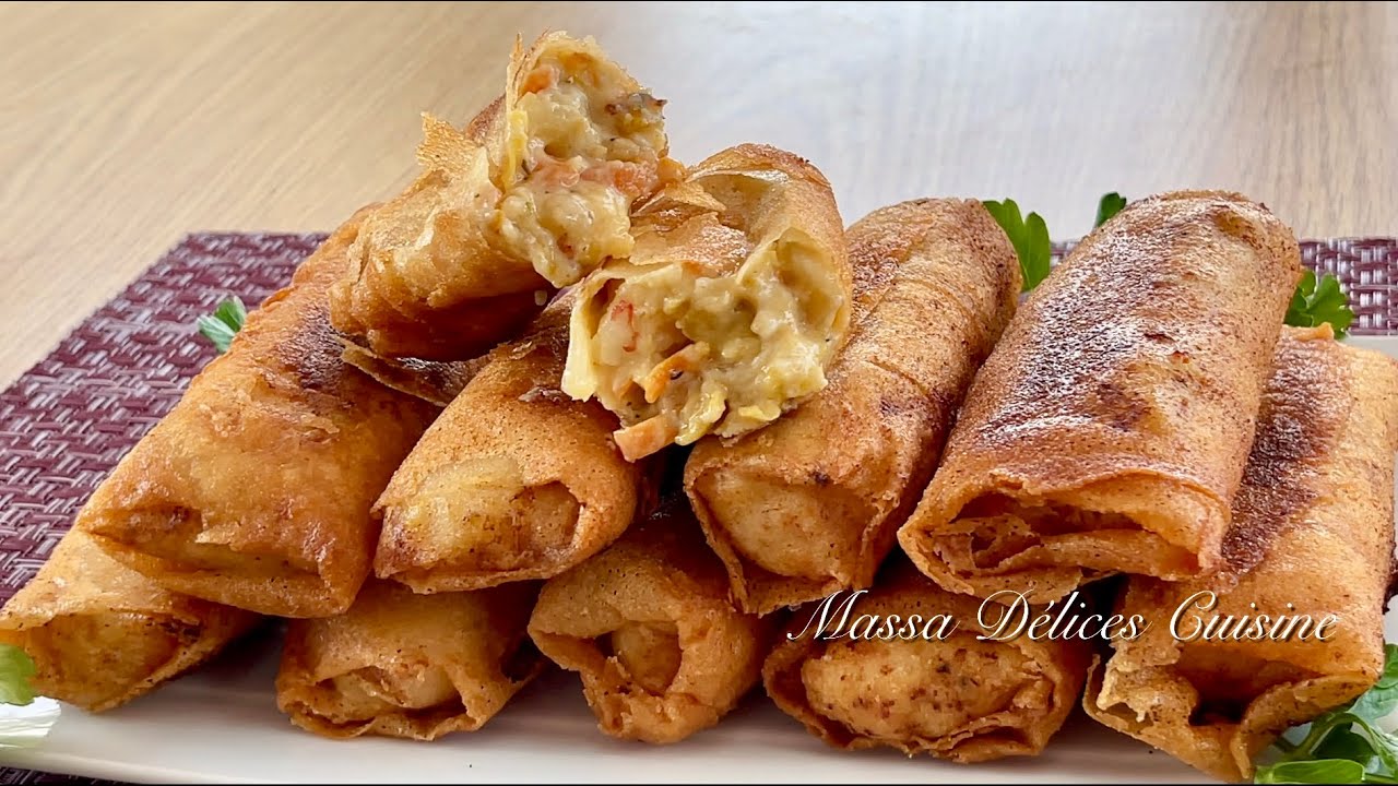 BOUREK aux CREVETTES  🍤  Croustillants et Crémeux
