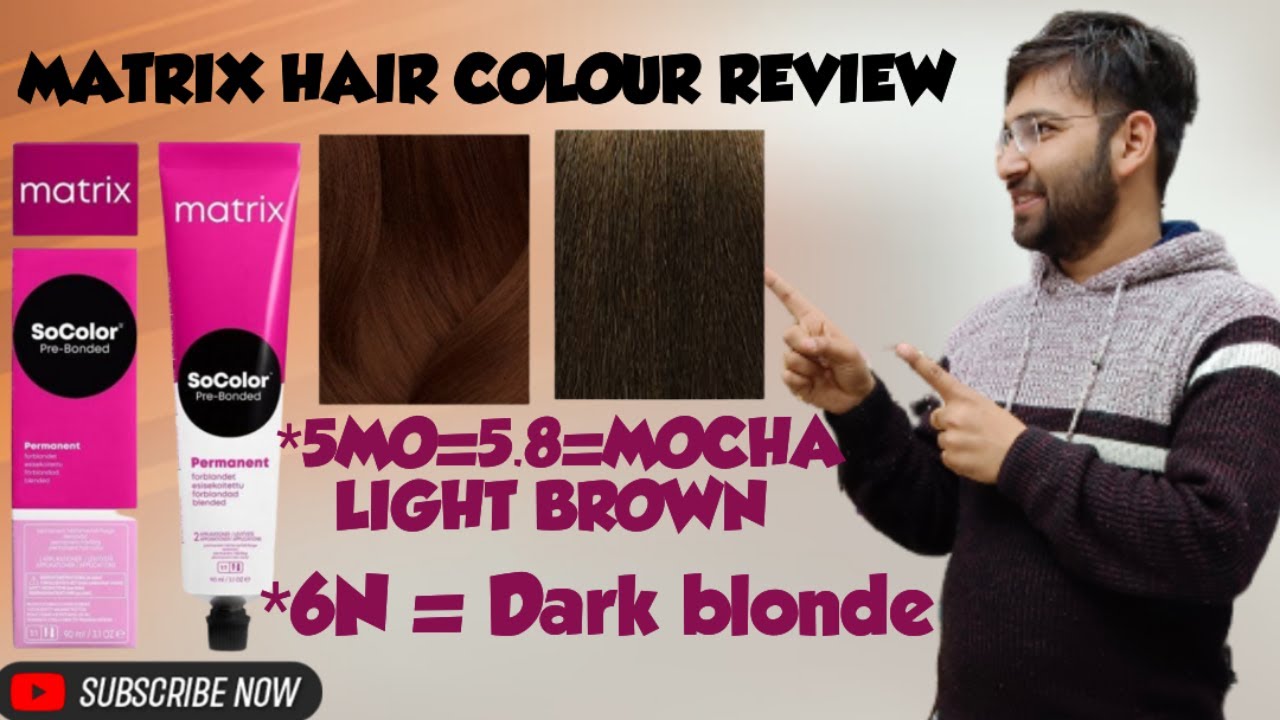 Matrix hair colour review||Root touch up||Matrix dark blonde||mocha light brown shade review||6n,5mo