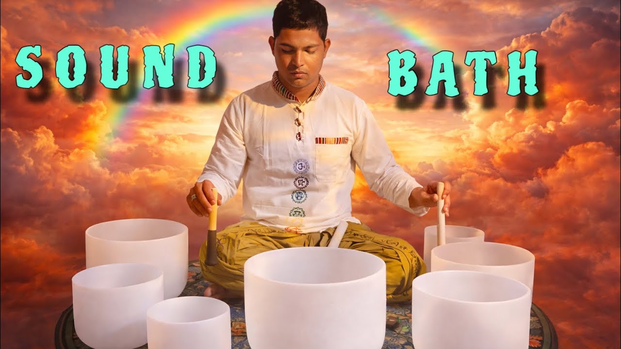 **HEAVY SLEEP** Sound Bath- Crystal Singing Bowls for Deep Sleep and Recovery #chakrahealing #relax 