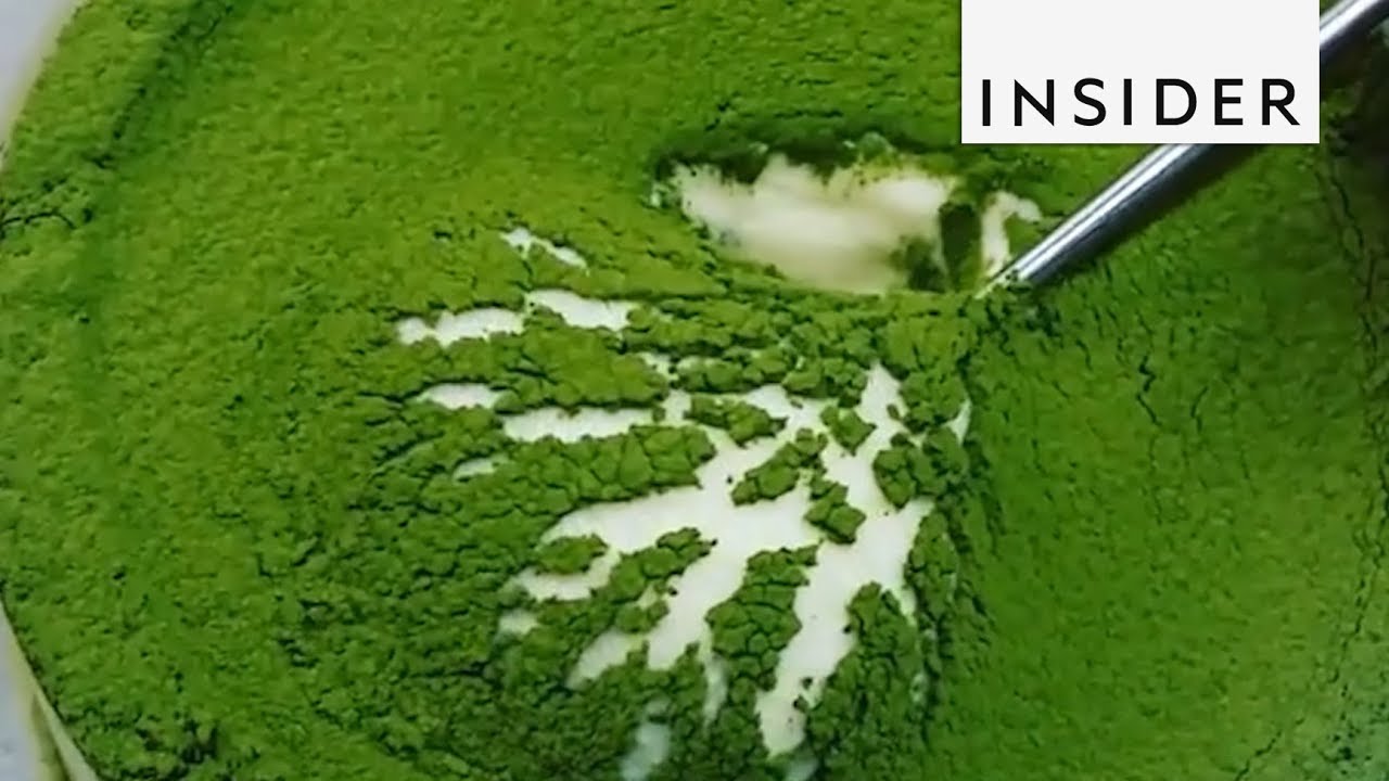 Exploding Matcha Cake