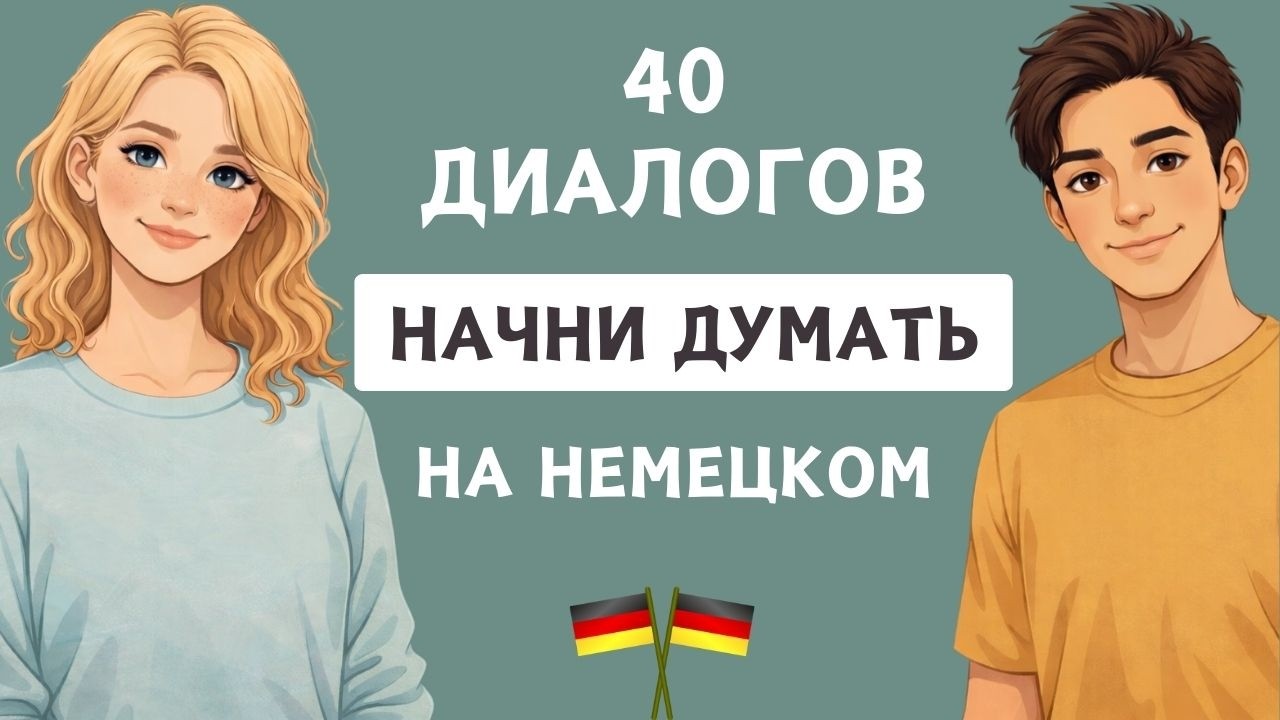 Попробуй — и заговоришь уже сегодня! 40 мини-диалогов с нуля 🇩🇪