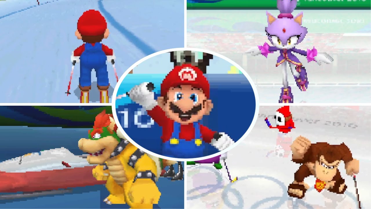Mario & Sonic at the Olympic Winter Games (DS) - All Olympic Events