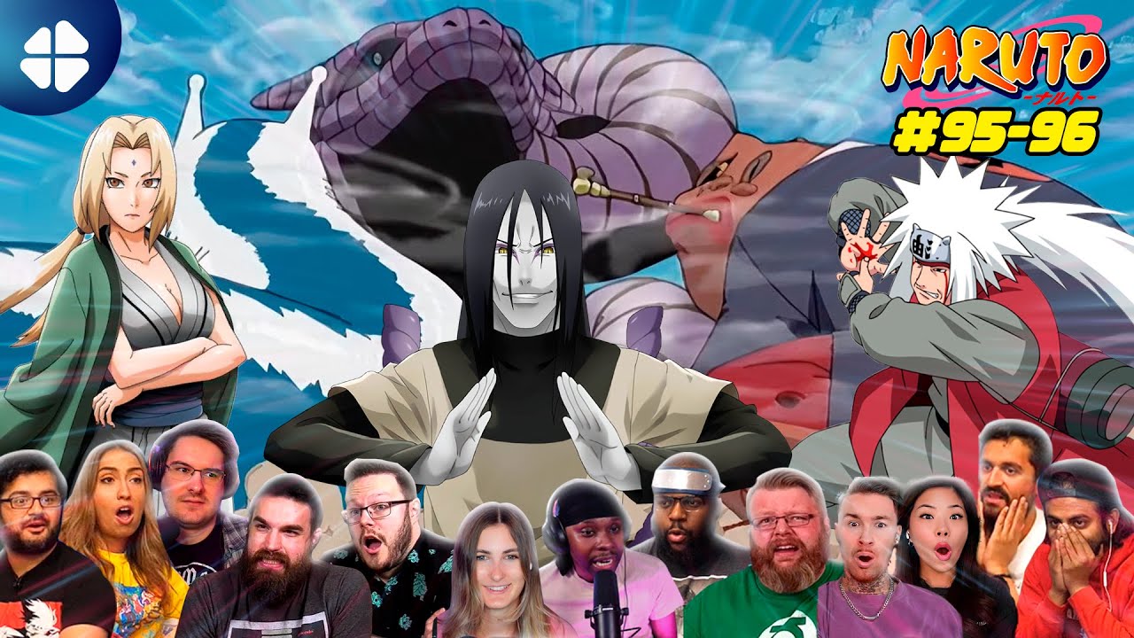 Battle of the 3 Sannin | Naruto Episode 95-96 Reaction Mashup ナルト海外の反応
