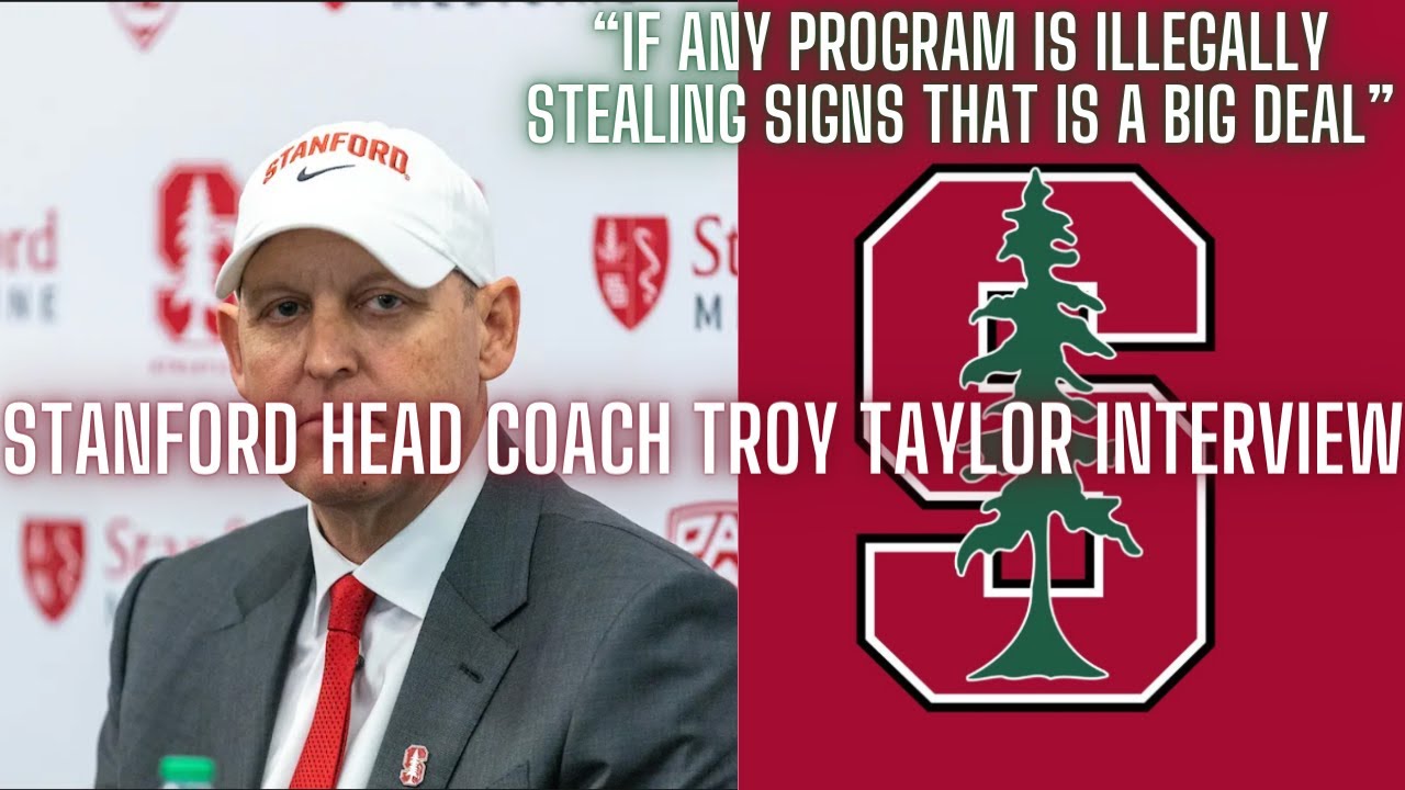 Stanford Coach Troy Taylor Talks ACC Football & Michigan Cheating Scandal