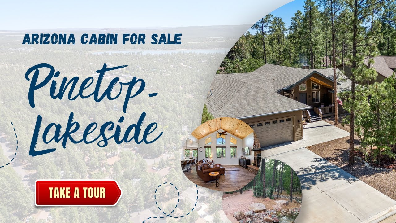 Escape the Arizona Heat! ☀️ Cabin For Sale in Pinetop-Lakeside AZ 🌲🦌near Show Low Lake 🐟 |