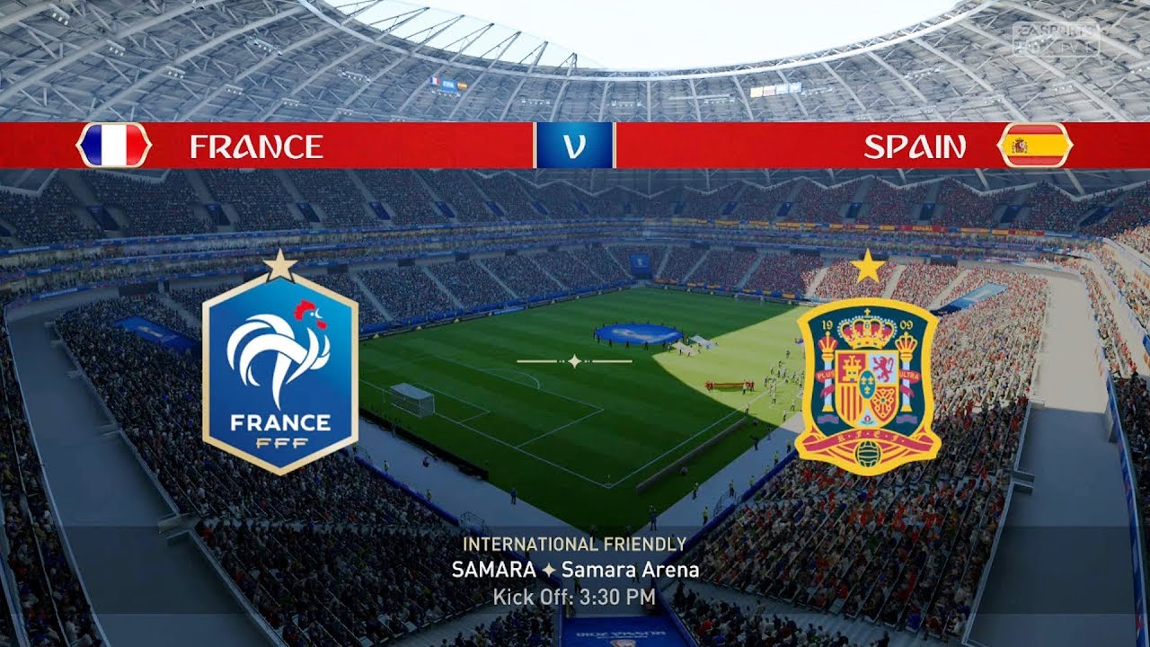 FIFA World Cup 2018 - France Vs Spain - FULL GAMEPLAY - PS4