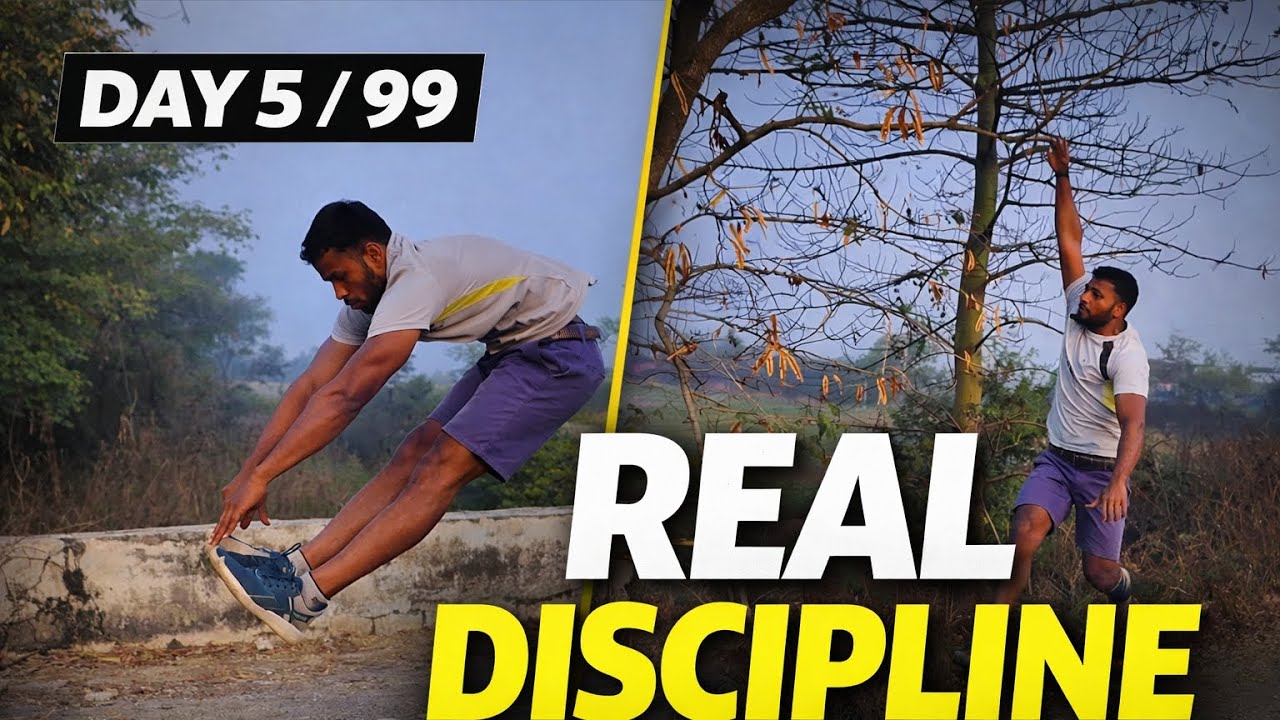 1️⃣ Day 5 / 99 – Not Perfect, Still Consistent | Real Discipline 💯