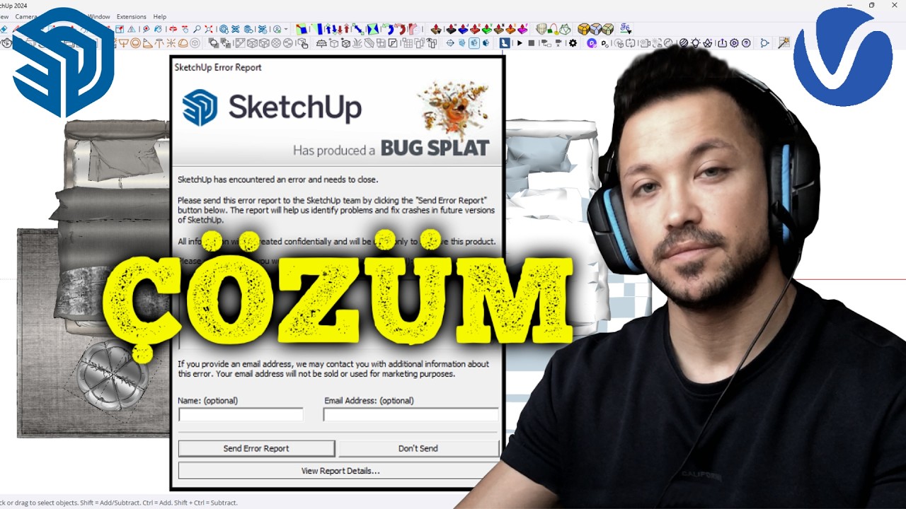 SketchUp’ta Proxy Mesh Nedir? Yatak Modelini Proxy’ye Çevirme