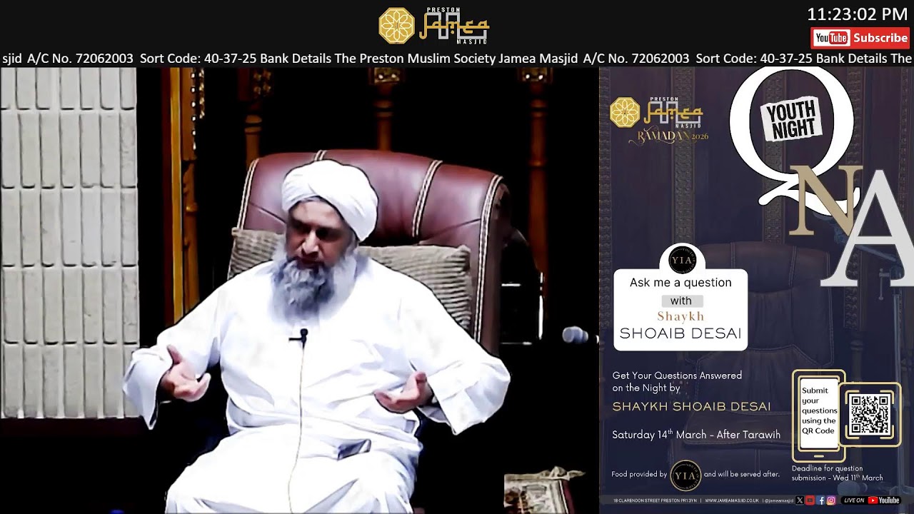 Isha - Youth Night - 26th Ramadhan  (1447)