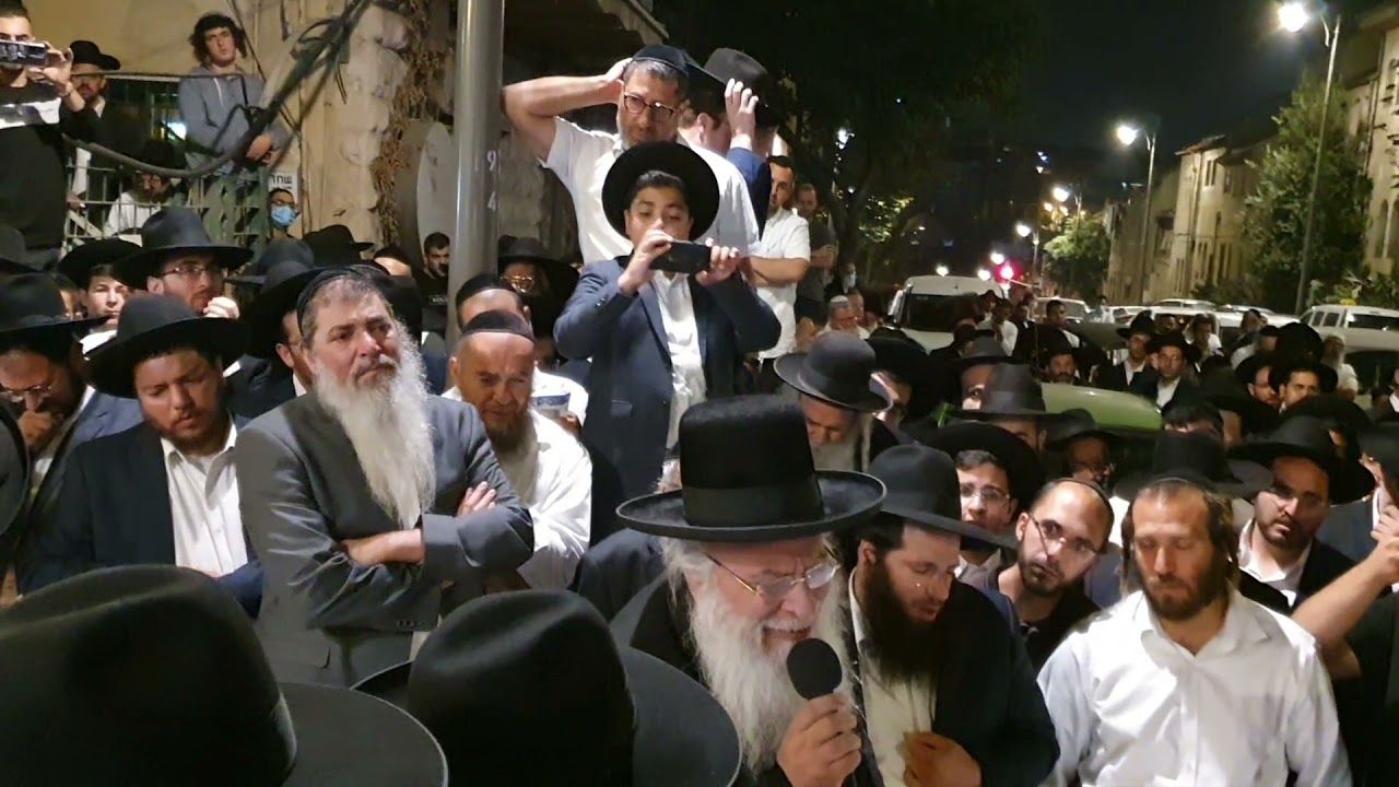 הספדים ומסע הלוויה של מורנו ורבנו הגאון הצדיק המקובל הרב יוסף ועקנין זצוקללה