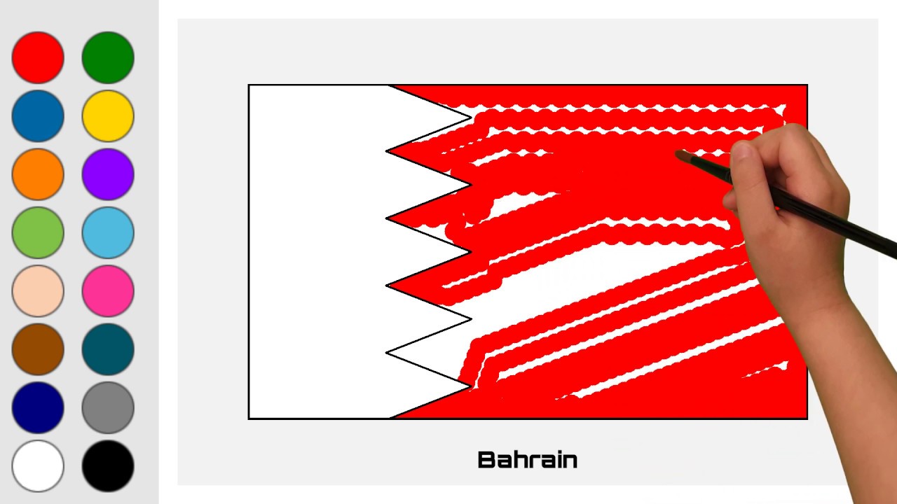 Flag of Bahrain - Asia