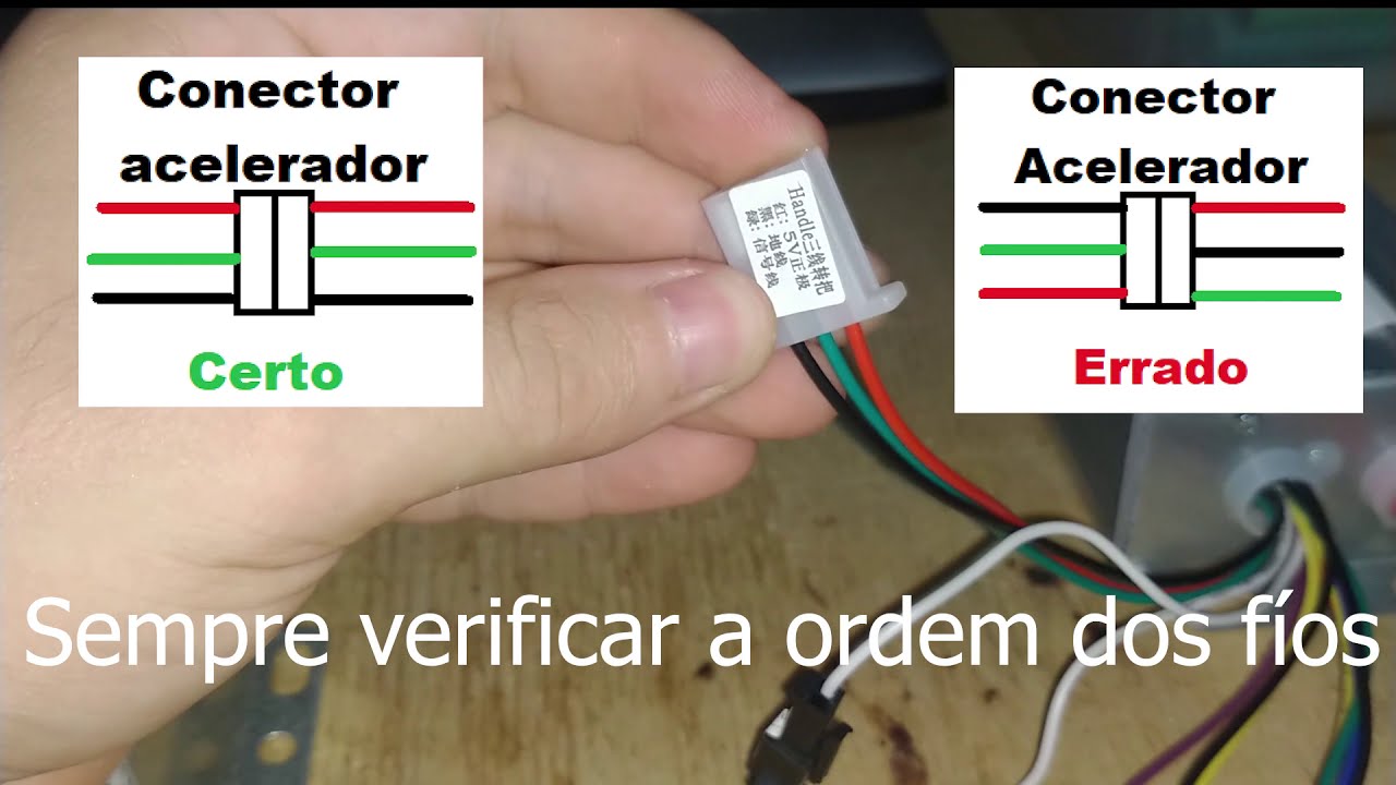 COMO LIGAR CONTROLADOR DE MOTOR NA BICICLETA ELÉTRICA