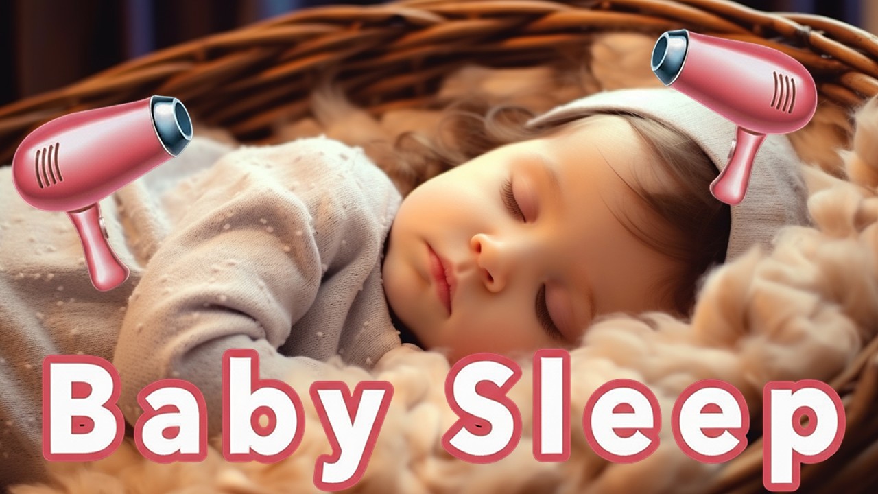 Haarfön für Babys 10 Stunden | Baby Fön Geräusche zum Einschlafen / Hair Dryer Noise