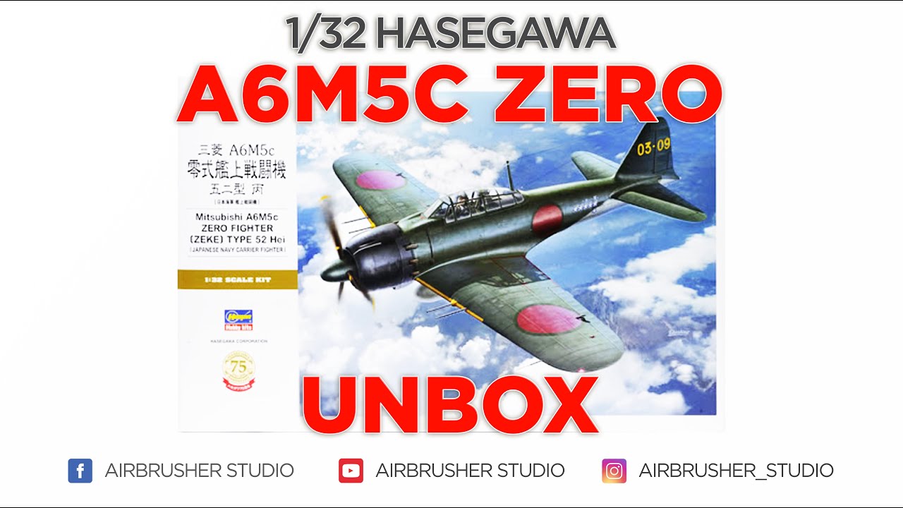 UNBOX 1/32 HASEGAWA A6M5C ZERO SCALE MODEL