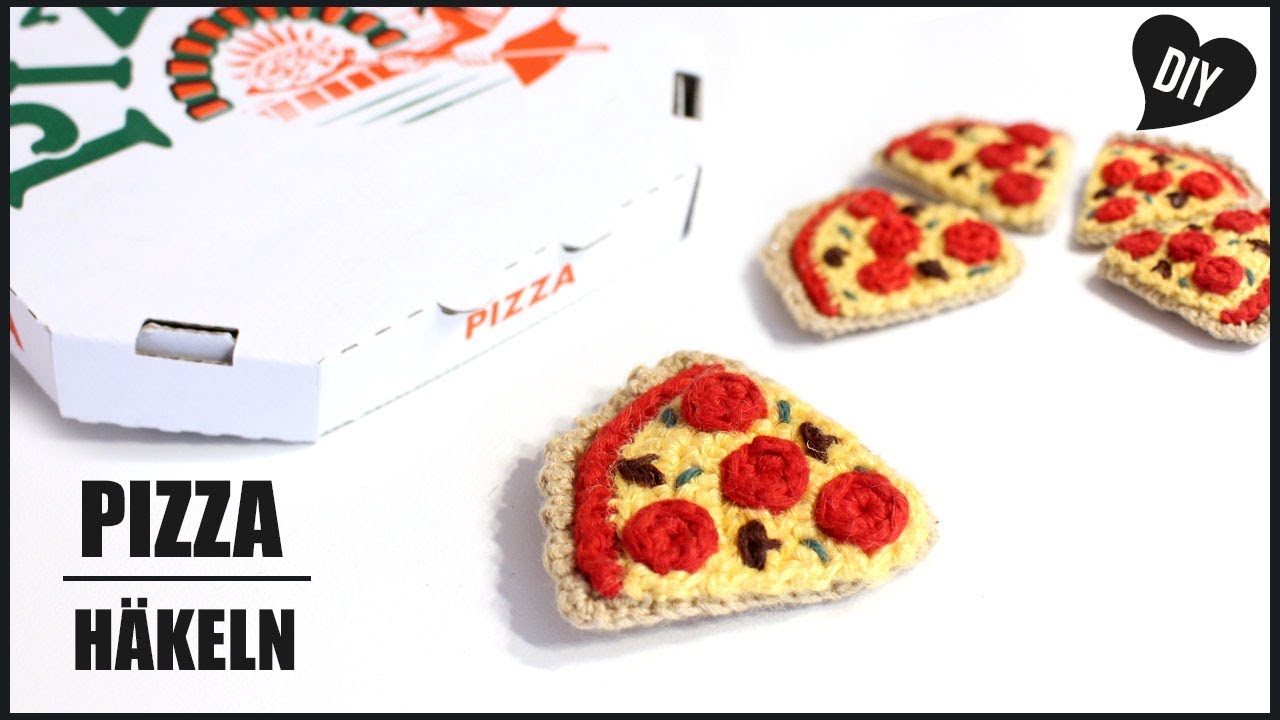 Pizza häkeln | Amigurumi Anleitung  - DIY Tutorial by Pfirsichteufel