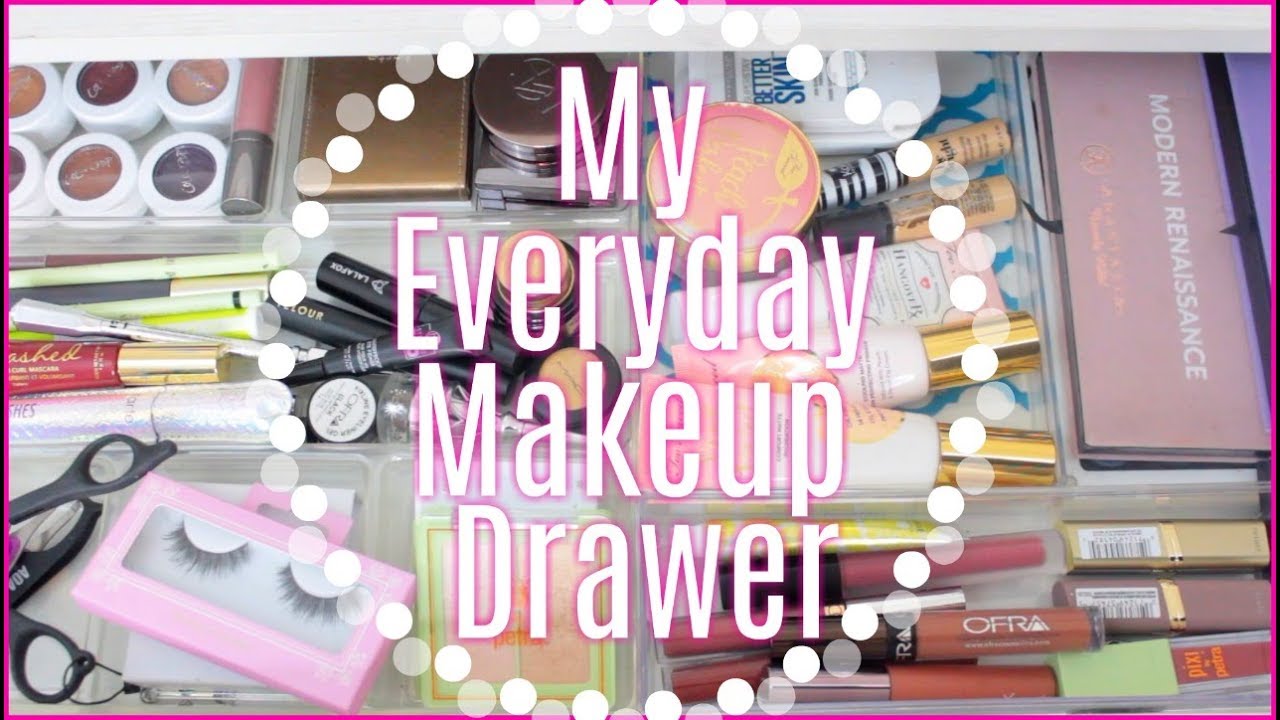 My Everyday Makeup Drawer September 2018
