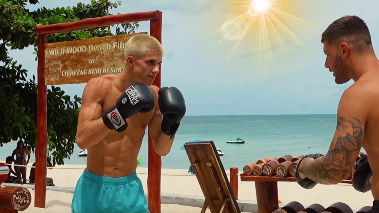 Training at Thailand’s Most Unique Beach Gym 🌴