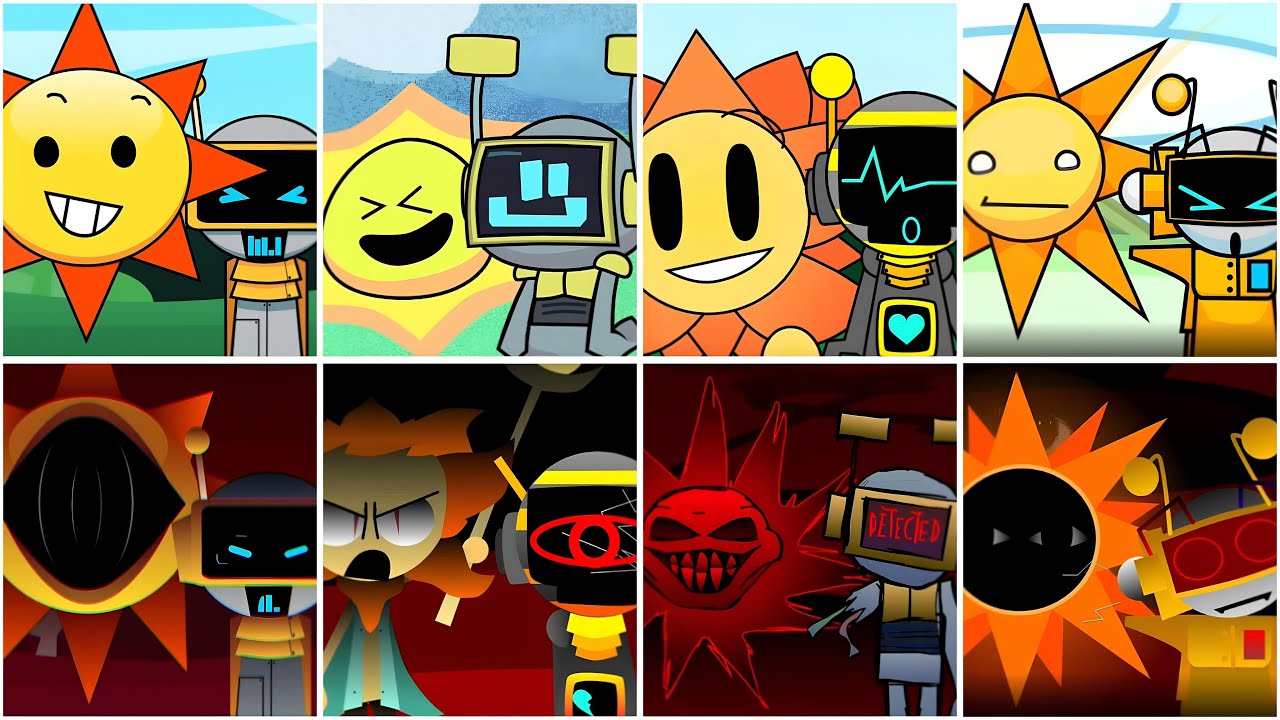 Incredibox - Sprunki but MIX MR SUN 🌞 and FUN BOT 🤖 in ALL Different Mods