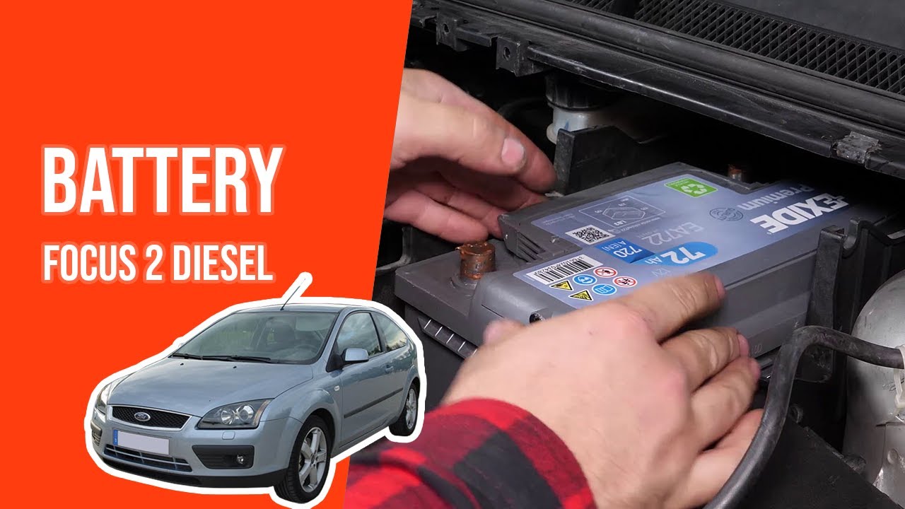How to replace the car battery FOCUS 2 1.8 TDCi 🔋