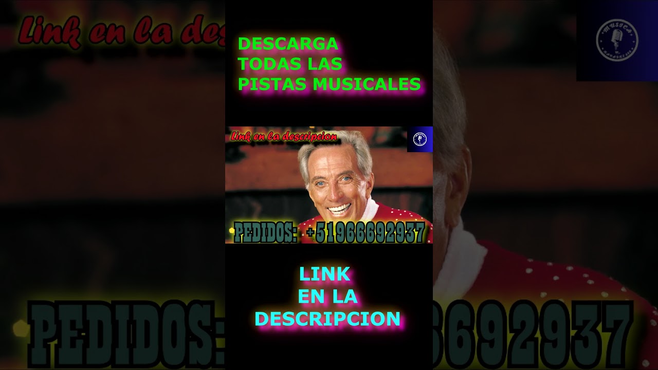 Pistas Musicales de ANDY WILLIAMS # SHORTS  #pistasmusicales #pistaskaraoke  #karaoke #andywilliams