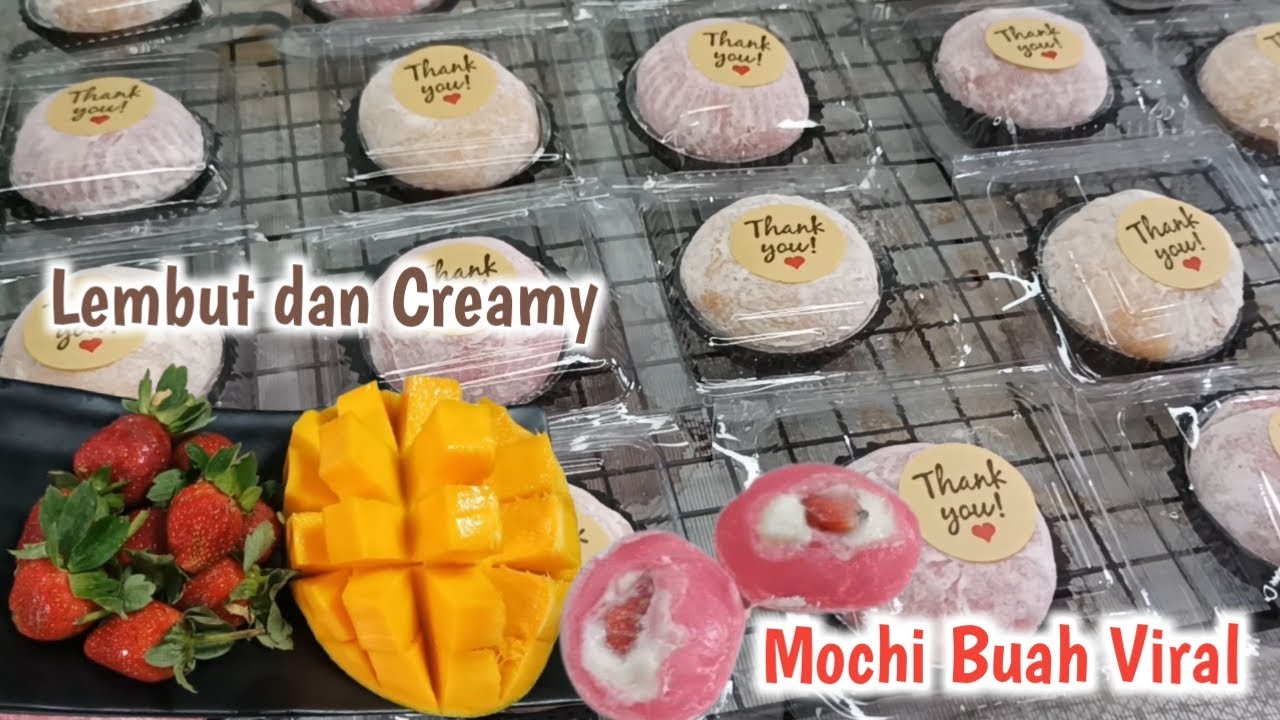 MoCHi BUAH VIRAL|| EMANG BISA SELEMBUT DAN SECREAMY INI, SERIUS COBAIN YOK BIKINNYA SUPER MUDAH
