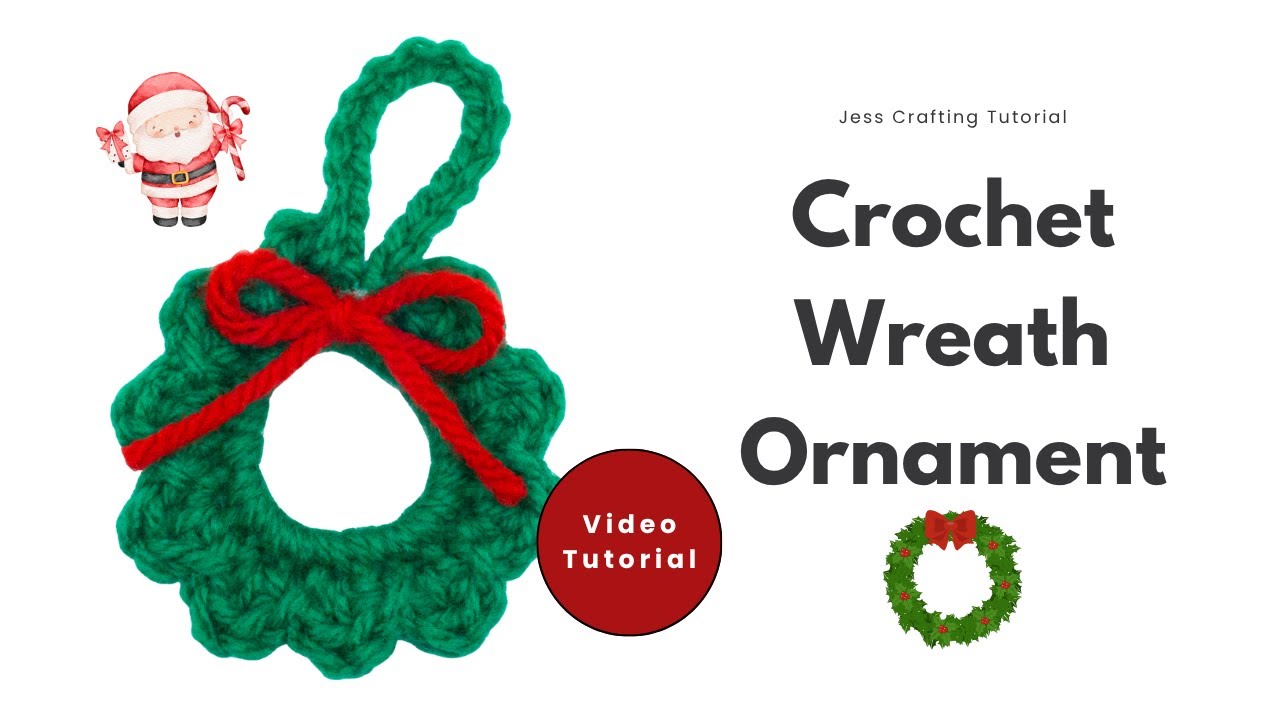 Crochet Wreath Pattern - FREE CROCHET PATTERN - Video Tutorial