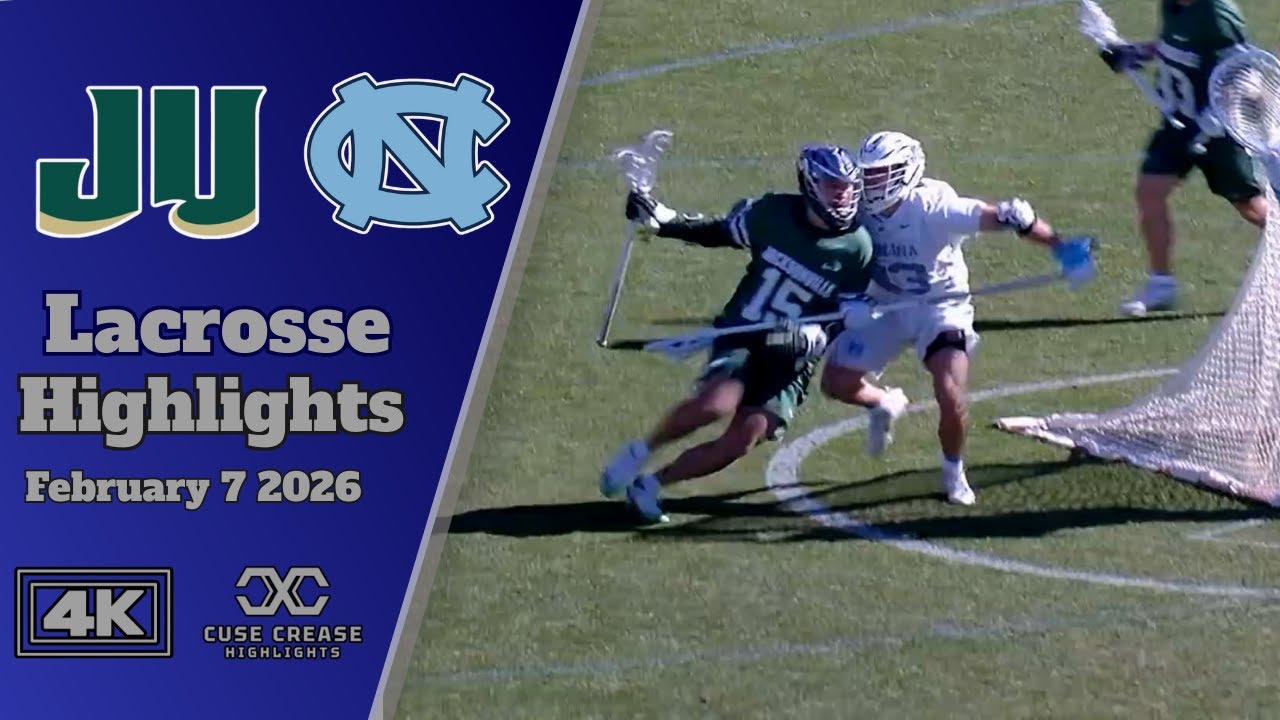 Jacksonville vs North Carolina 2026 4K Lacrosse Highlights
