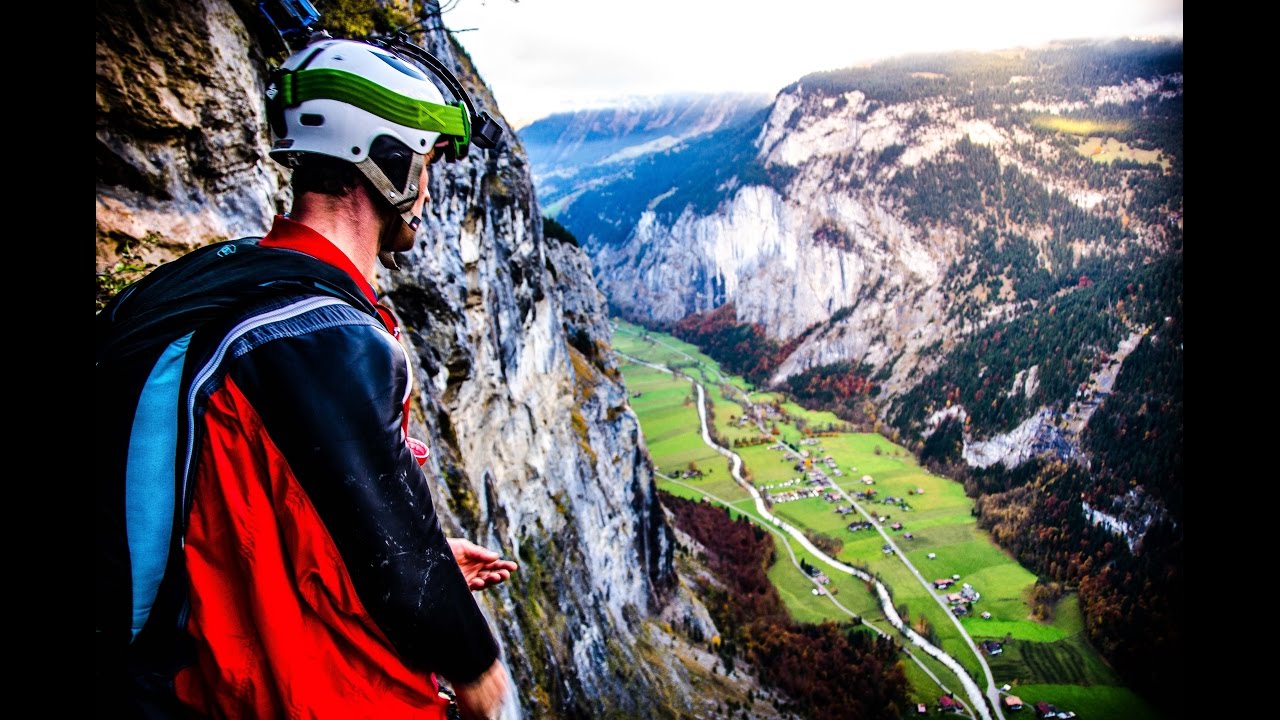 Humans Can Fly - Lauterbrunnen base jump wingsuit