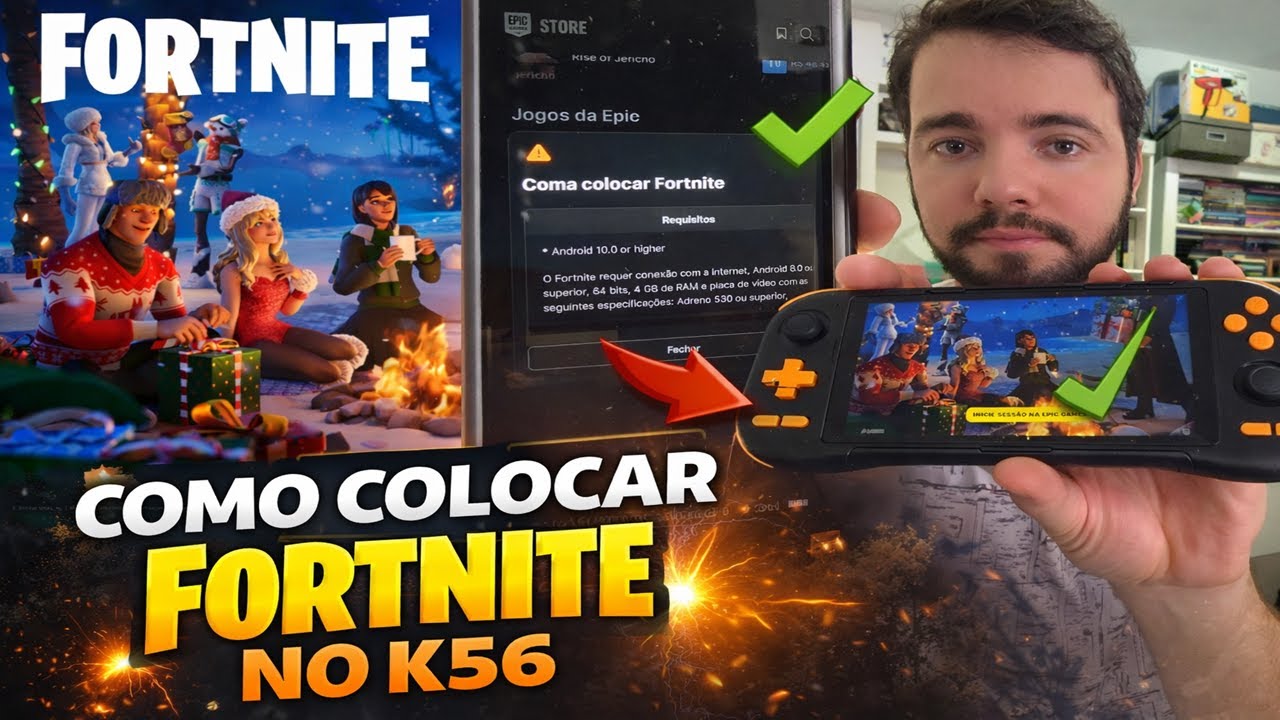 Como Instalar Fortnite no K56 🎮 | Funciona ou Não? Passo a Passo